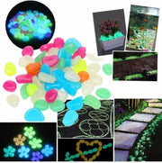 Glow In the Dark Aquariumsteentjes - Steentjes Vijver Bodem - Aquarium Stenen - 50 Stuks per Set