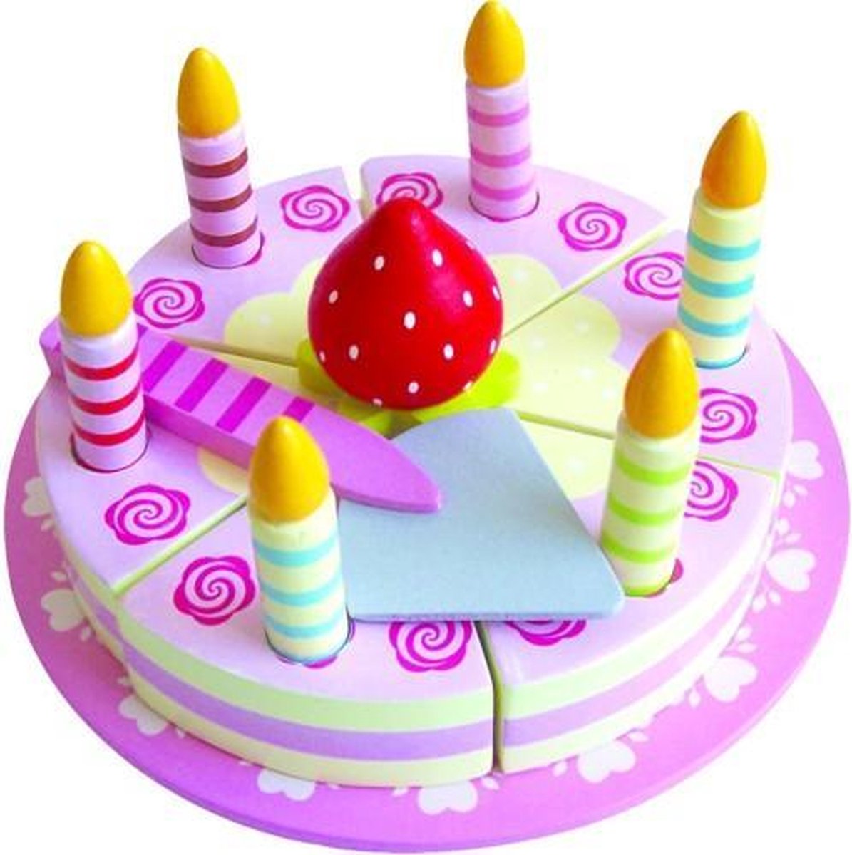 Simply for kids houten snijtaart verjaardagstaart taart hout
