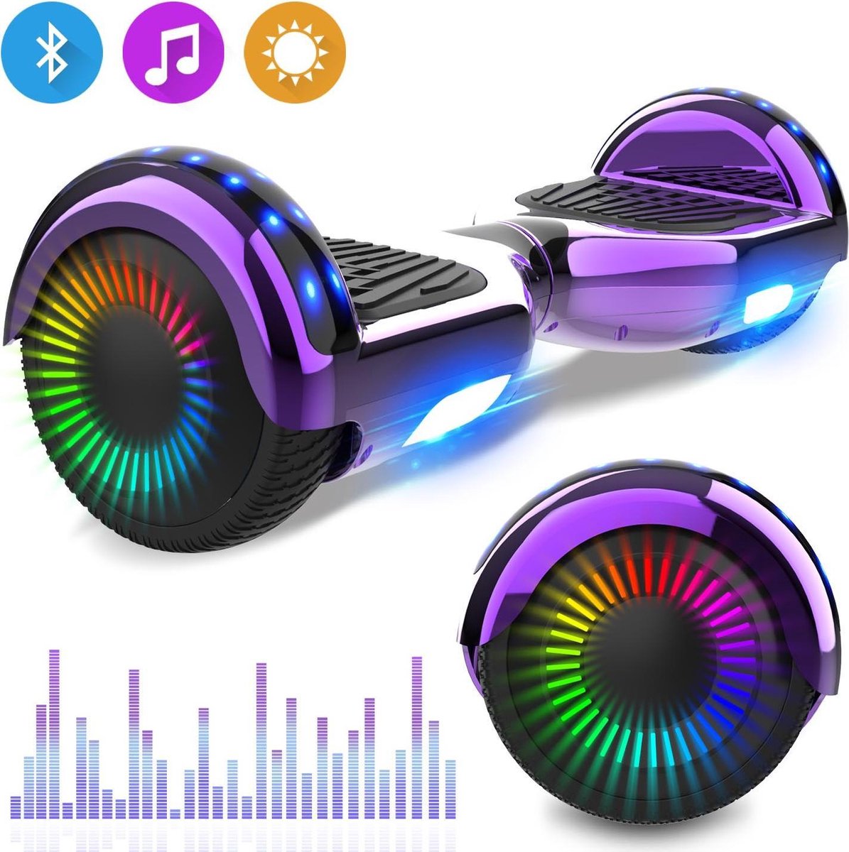 Evercross 6.5 inch Hoverboard met Flits Wielen