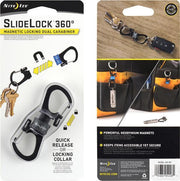 NITE IZE SlideLock 360° Magnetic Locking Carabiner - Blue