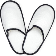 Unico Badstoffen Slippers Wit-Zwart 5 paar-38-40