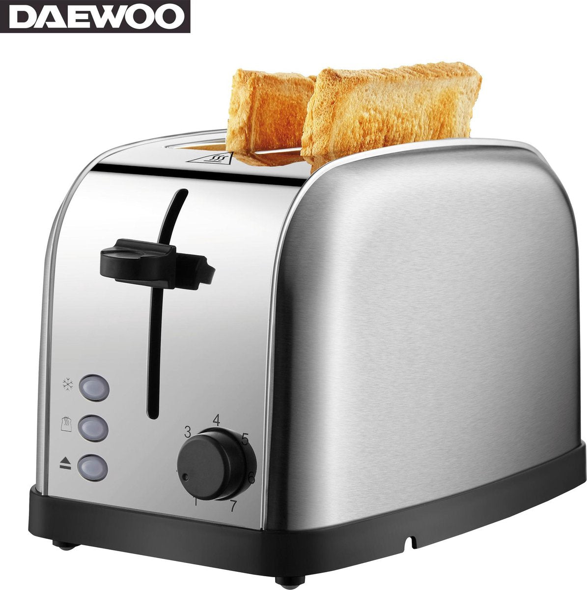 Daewoo Tosti apparaat - Broodrooster Van Roestvrij Staal - 2 Lades
