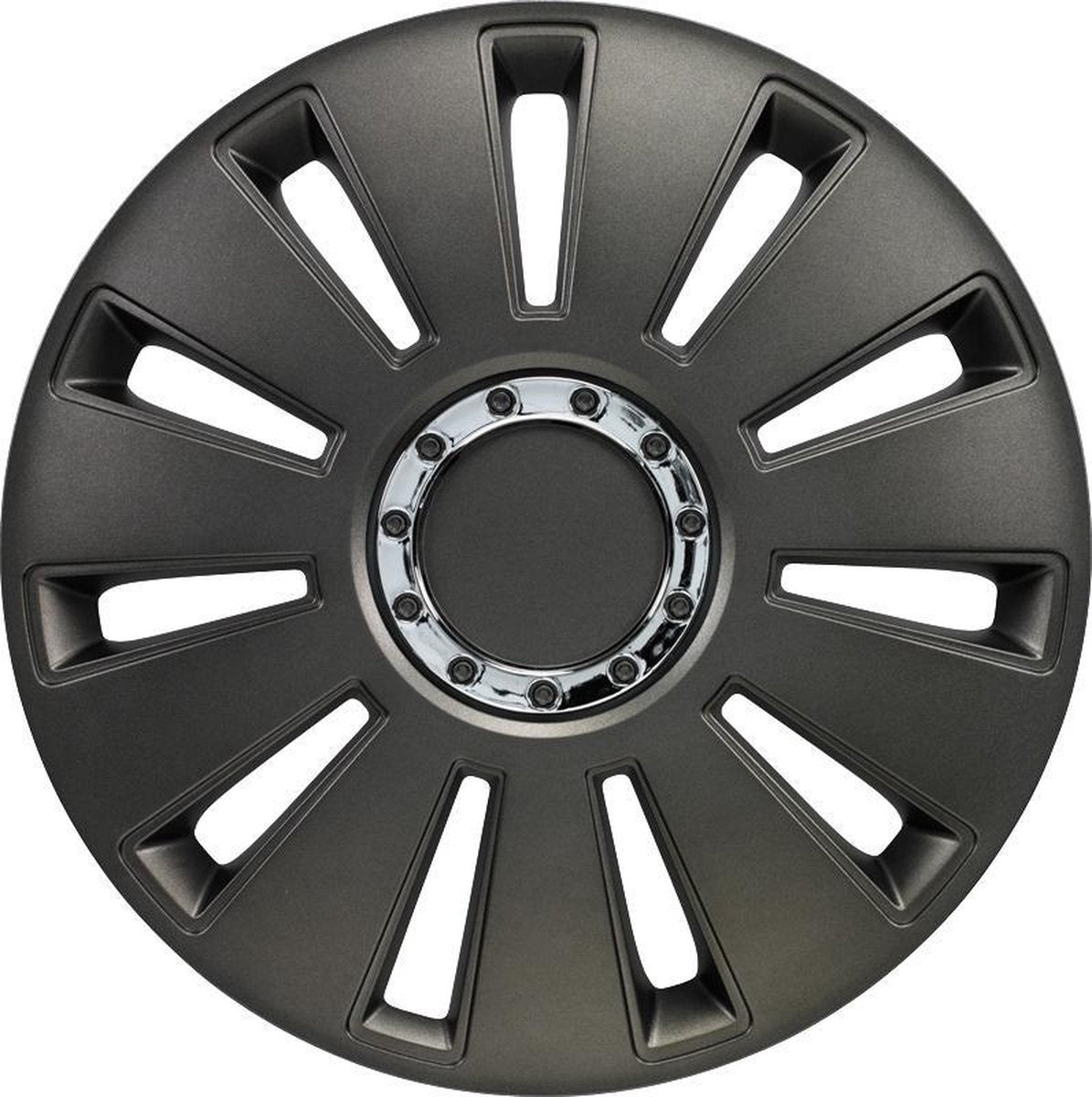 Autostyle Wieldoppen 17 inch Silverstone Gunmetal - ABS