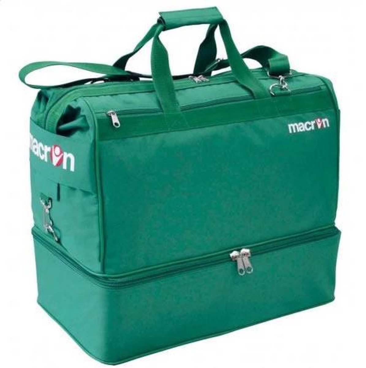 Macron sporttas kleur groen maat M