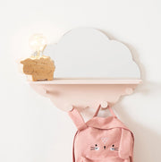 Wandplank met Wandkapstok - Kapstok Kinderkamer - Roze
