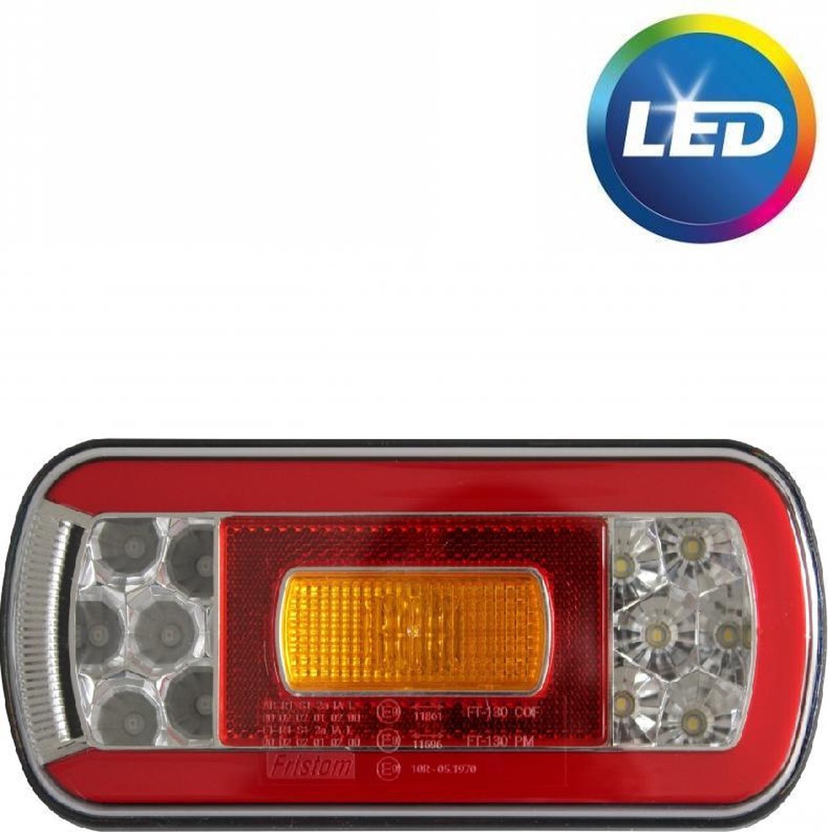 Fristom FT-130 rechts - inclusief achteruitrijverlichting - LED 220x110x50