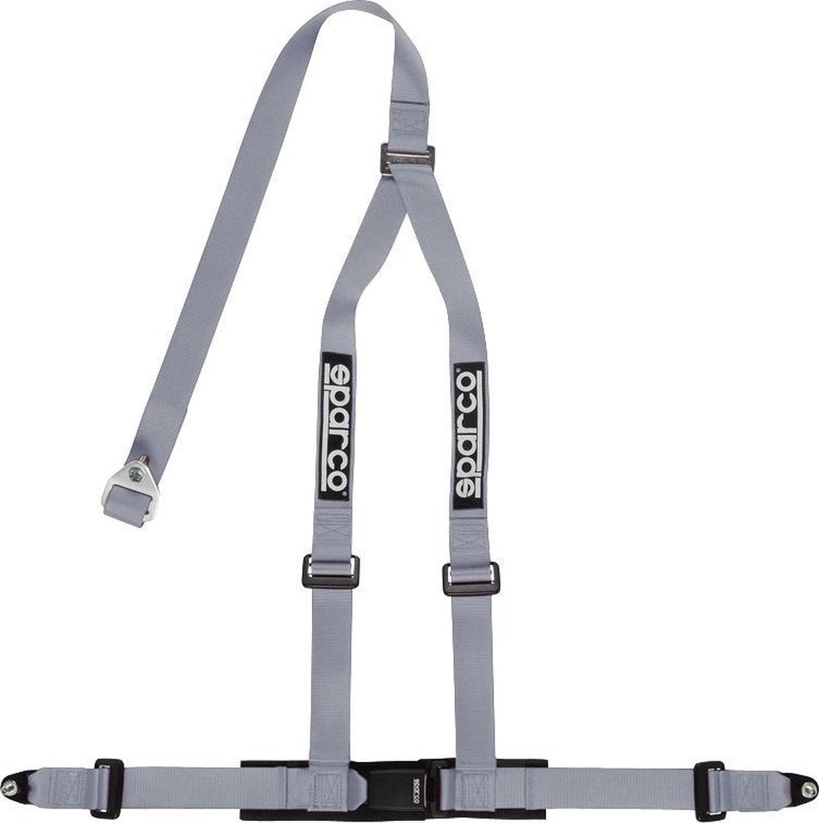 Sparco 3-Punts Sportgordel - Zilver - incl. Schroefbevestiging (E-Keur)