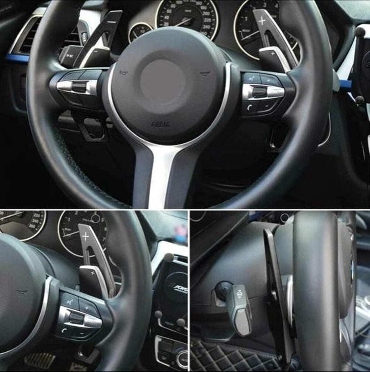Black Aluminium Schakel Flippers Paddle Extention Voor Bmw F30 F10 GT X1 X4 Z4 3 serie 4 serie M4 M3