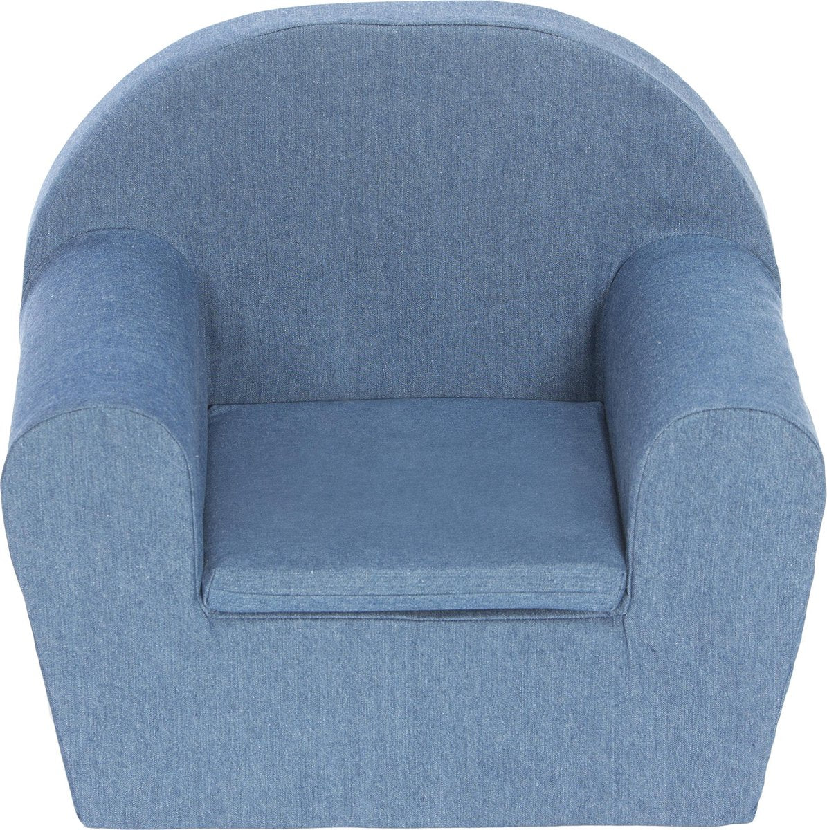 Peuterstoeltje-Kinderfauteuil Denim Blauw