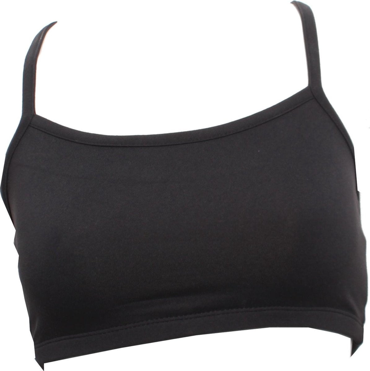 Papillon Topje Kort Met Spaghettibandjes Zwart Dames Maat Xl