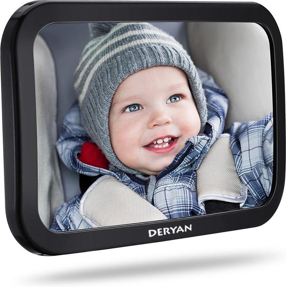 Deryan Luxe Autospiegel Baby Verstelbaar - Kinderspiegel Auto - Achterbank Spiegel Baby