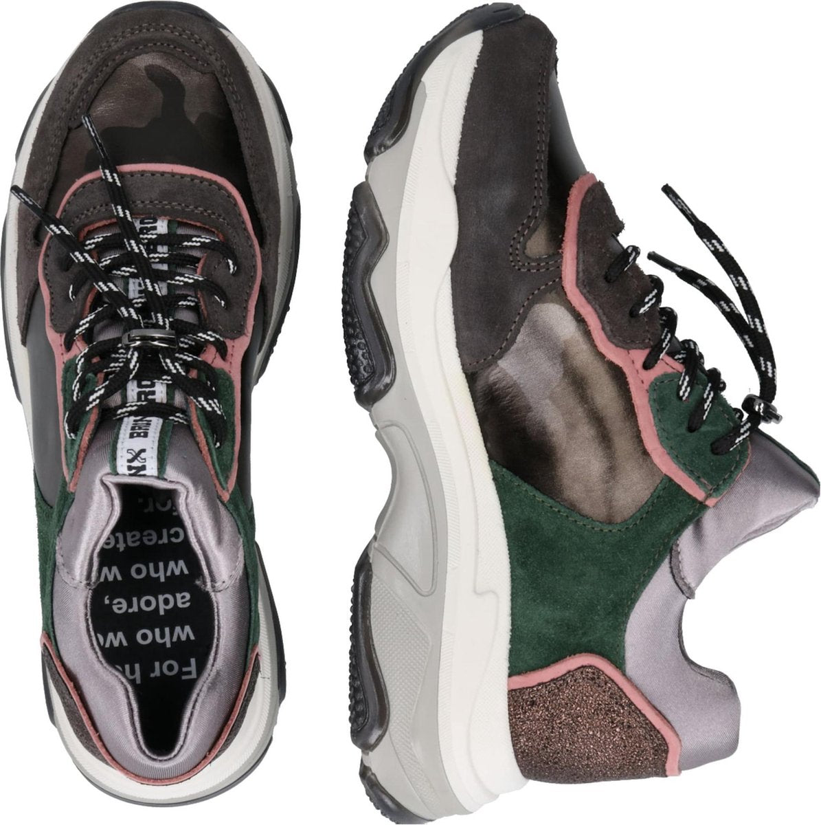 Bronx sneakers laag baisley Groen-37