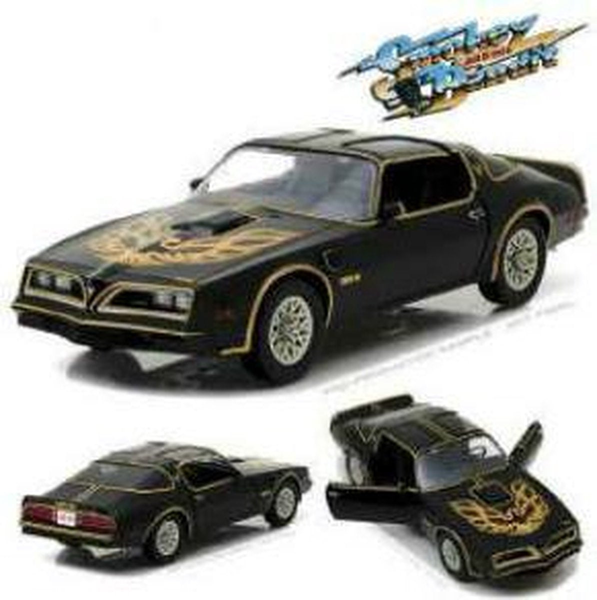 Pontiac Trans Am “Smokey and the Bandit”1977 Zwart / Goud 1-18 Greenlight Collectibles