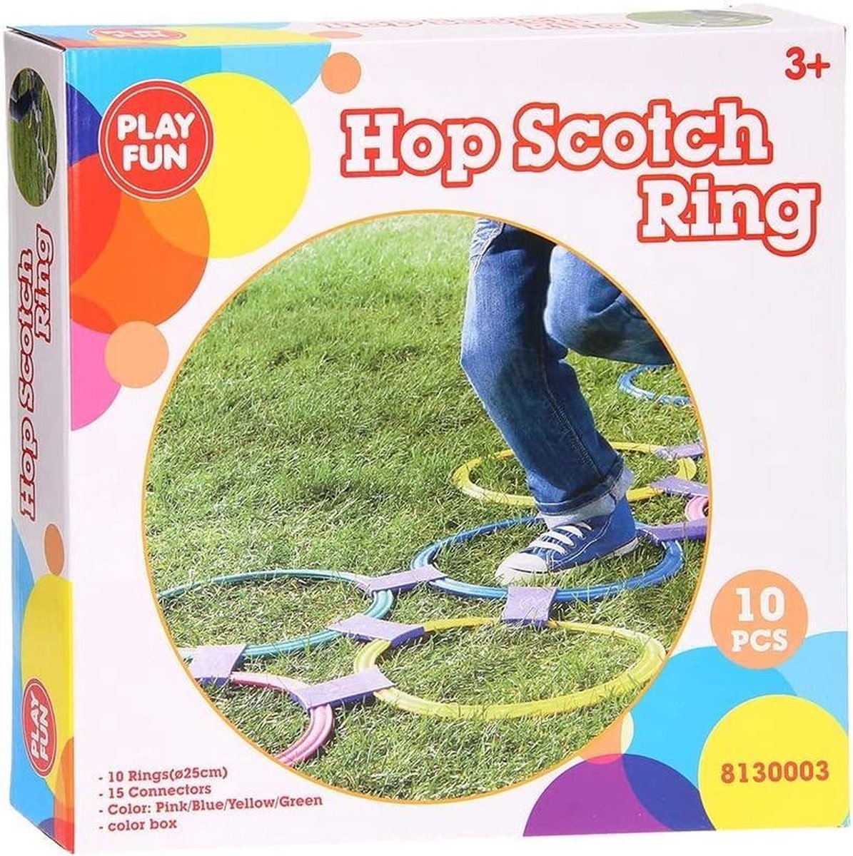 Playfun Hinkelspel Hop Scotch Ring 25 Cm 25-delig