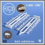 Schulcz Maquettebouw Auto's 13 types 1:500 25st wit