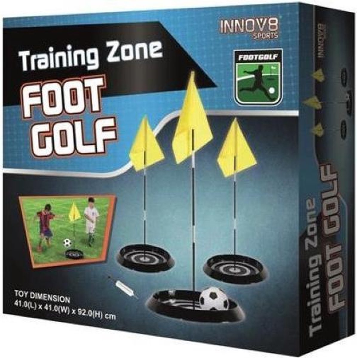 Voet Golf - voetbal training met vlaggen