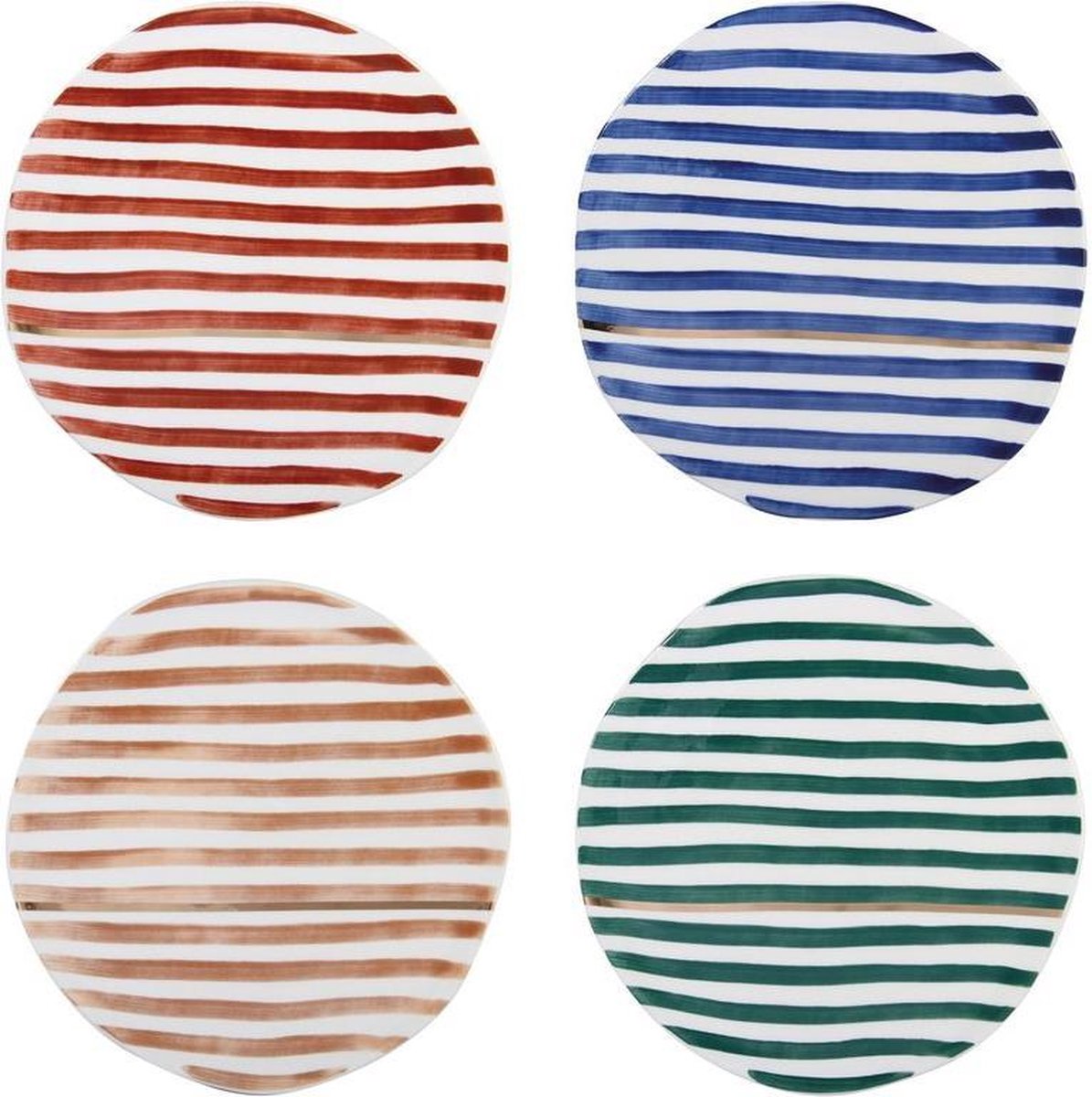 Set van 4 Casablanca plates - borden