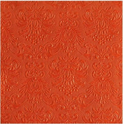 30x stuks Servetten oranje barok 3-laags - Servetten oranje barok stijl - Holland fan servetten - Servetten elegance oranje