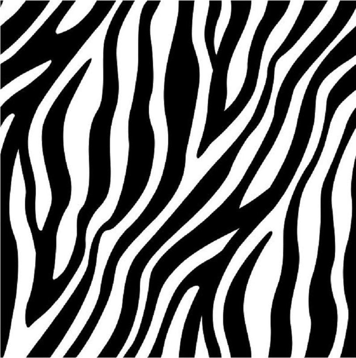 20x zebraprint/zebra motief servetten 33 x 33 cm - Papieren tafeldecoraties - Papieren wegwerpservetten 3-laags