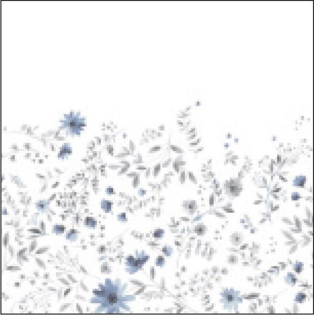 Siretessile Tafelkleed Atelier 140 X 180 Cm Katoen Wit/blauw