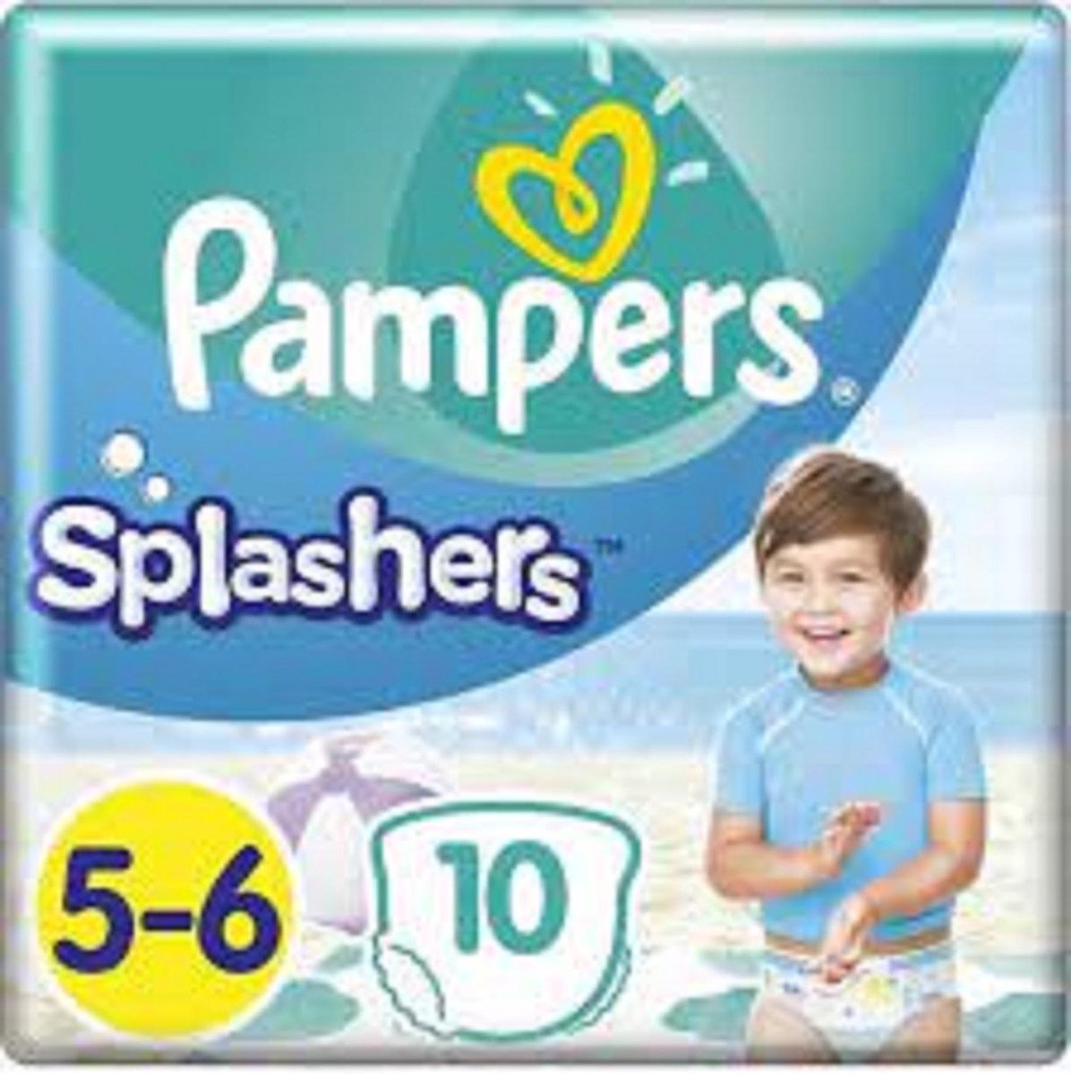 Pampers - Splashers Zwemluiers - MT 5-6 - 14+Kg - 10 Stuks