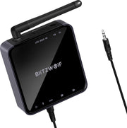Premium Bluetooth V5.0 Geschikte Muziekontvanger Streamer - Draadloze Bluetooth V5.0 verbinding via deze bluetooth receiver! geen verlies kwaliteit- Inclusief diverse kabels