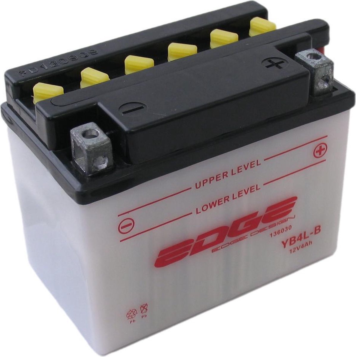 Accu EDGE YB4L-B universeel 12v 4ah scooter (12*9.5*7)