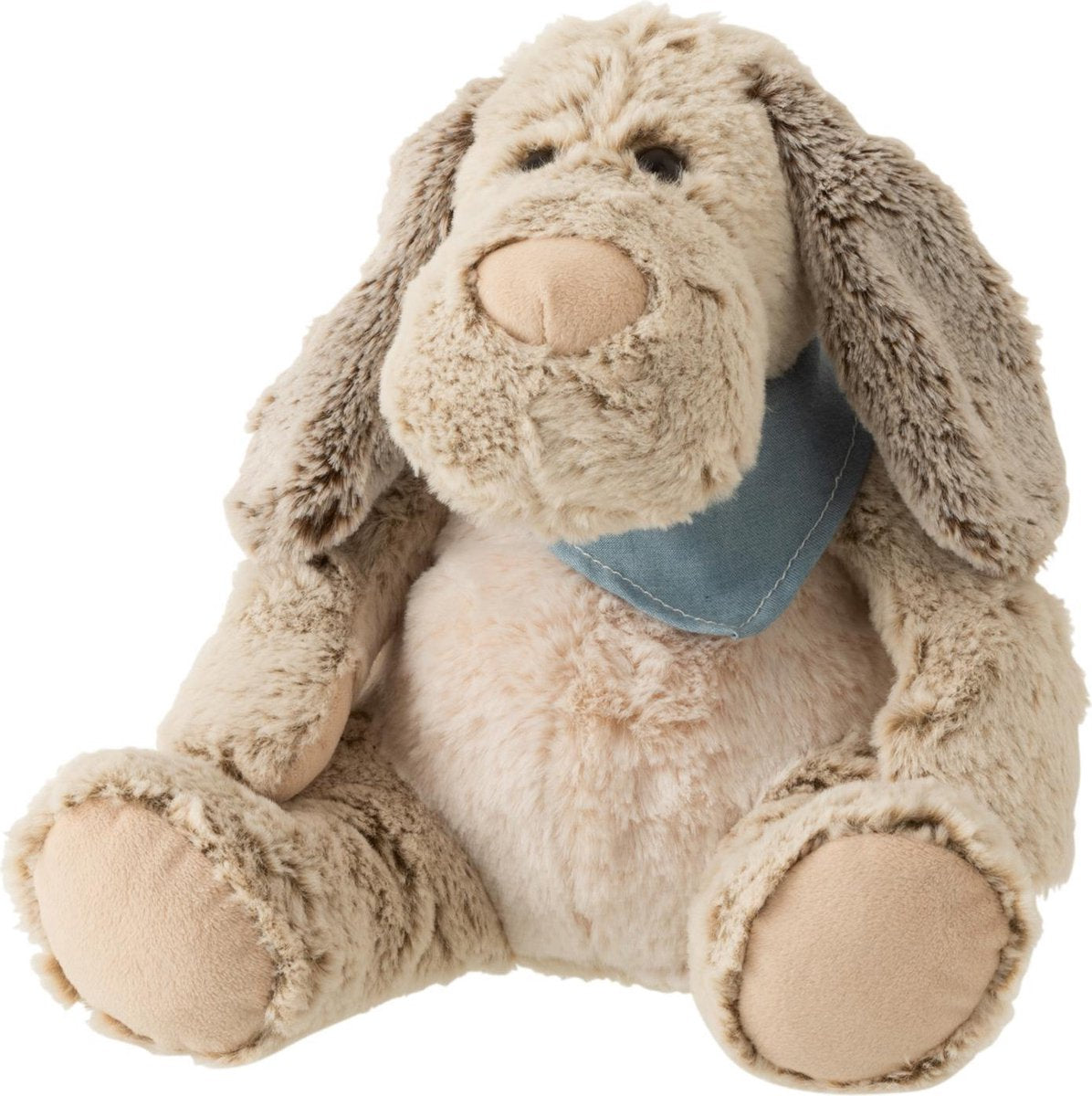 J-Line Hond Sjaal Zittend Pluche Lichtbruin Medium