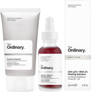 Duo set - The Ordinary AHA 30% + BHA 2% Peeling Solution and The Ordinary Squalane Gezichtsreiniging - Cleanser die make-up verwijdert en de huid zacht laat aanvoelen - Tegen onzuiverheden - Egale huid - Gezichts peeling - Gezichtsserum