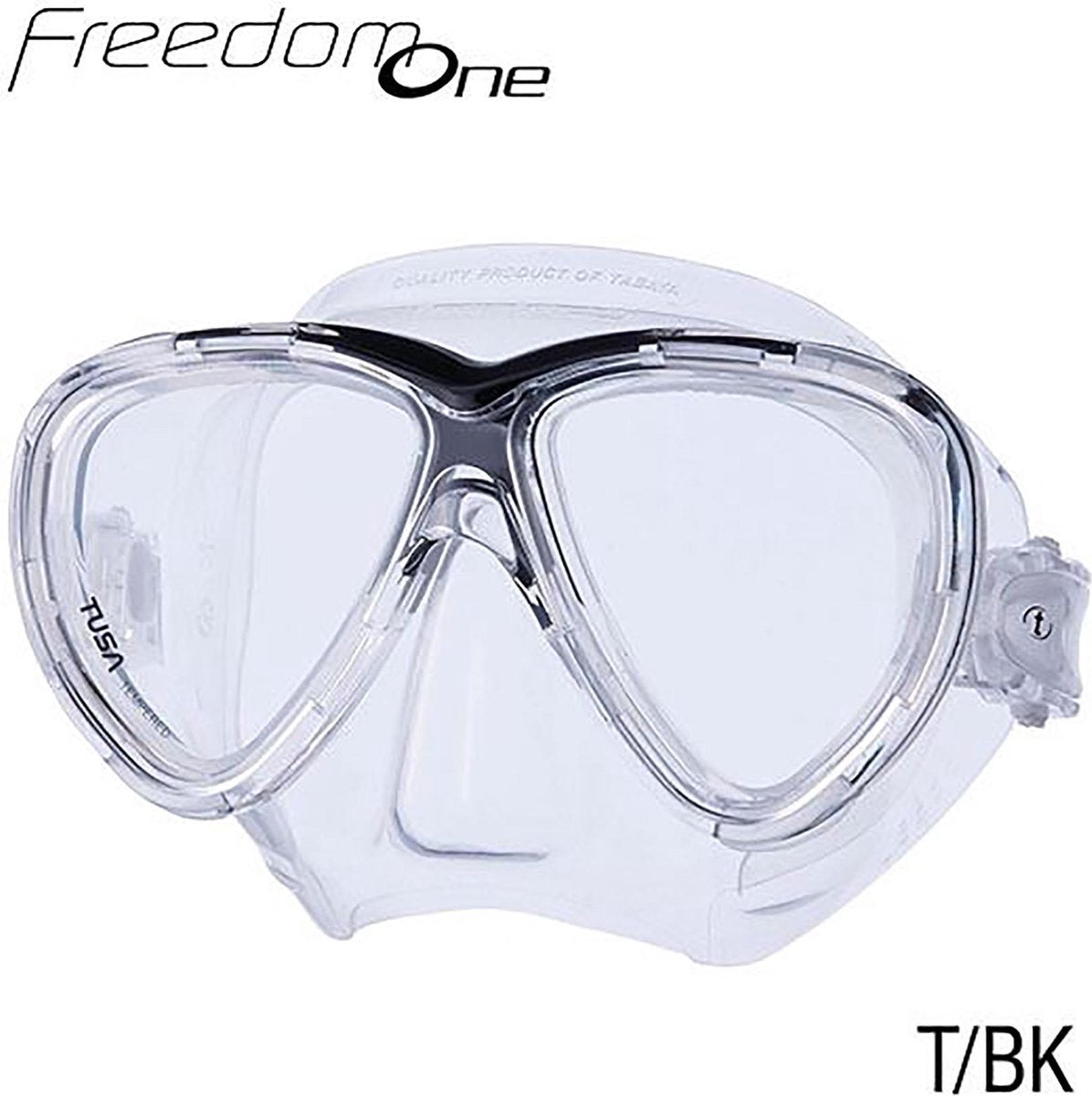 Freedom One Mask transparant siliconen zwart frame