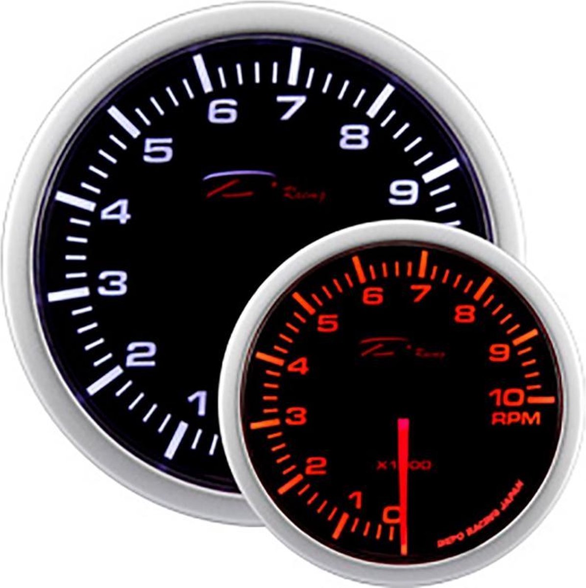 Depo Racing WA-Series Instrument - Toerenteller 0-10.000rpm - 52mm