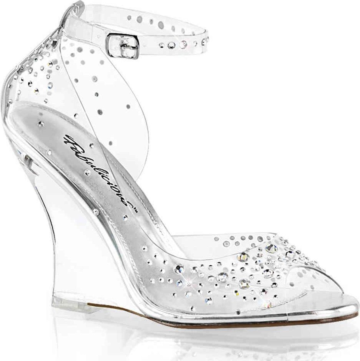 Fabulicious Sleehakken -38 Shoes- LOVELY-430RS US 8 Transparant