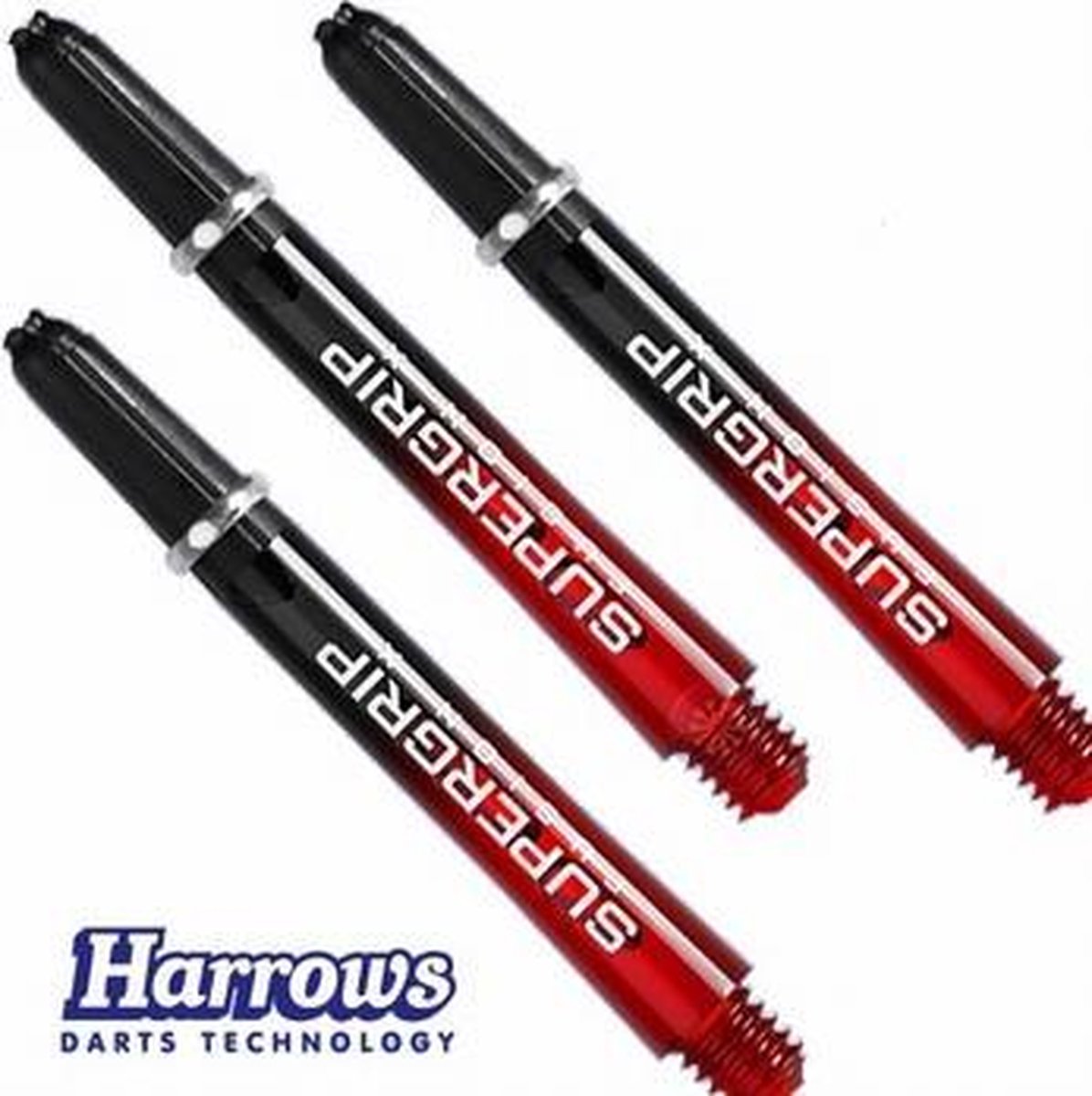 Harrows Supergrip Fusion X Black / Red - Midi