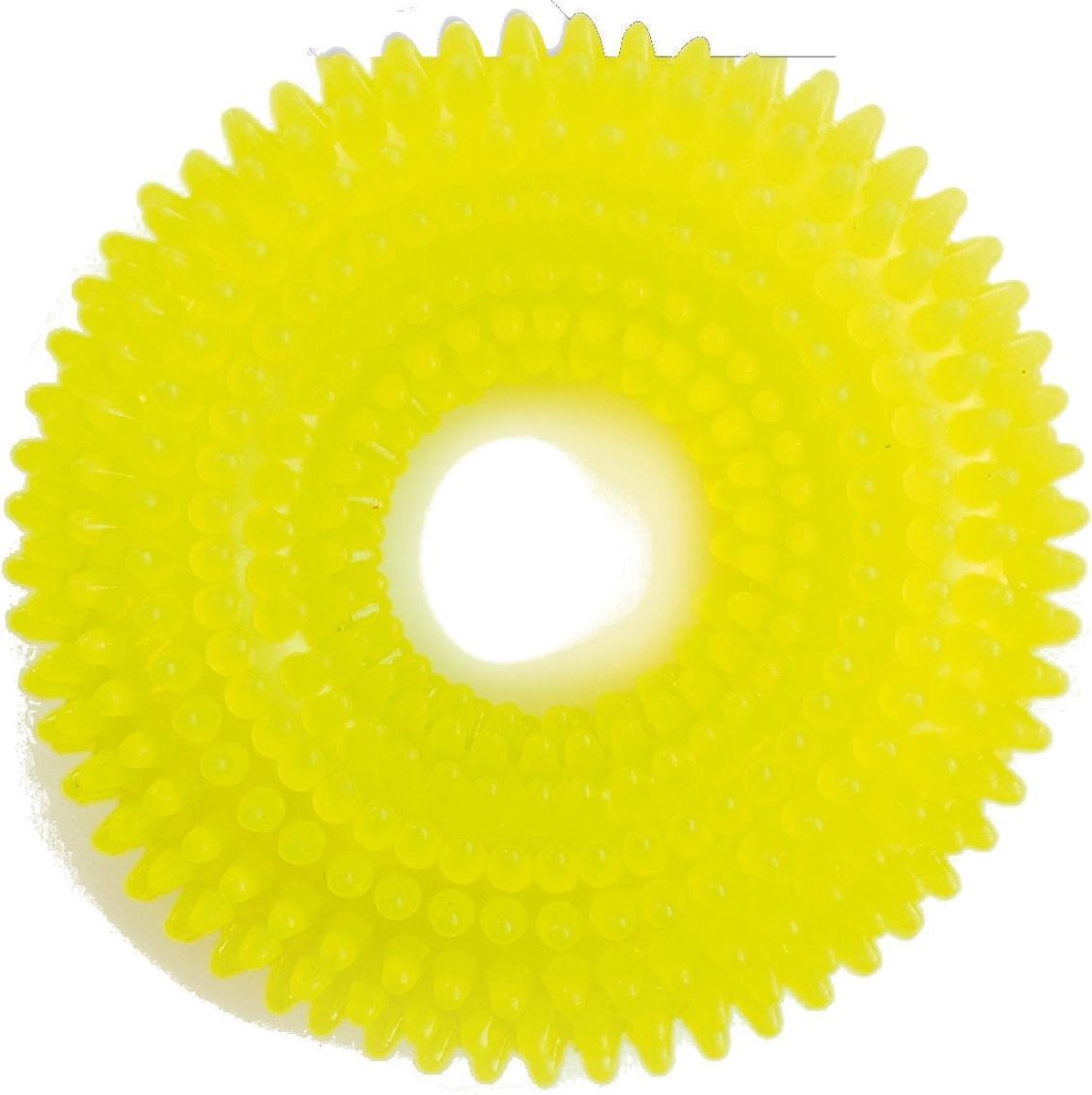 M-pets Hondenpiepspeelgoed Donut 9 Cm Tpr Geel