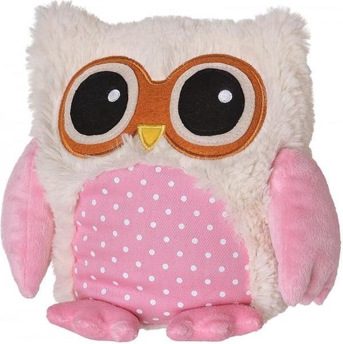 Owl pink warmtekussen - roze uil Kleur: roze