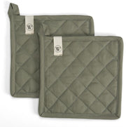 Walra Pannenlap Cook and Trial - 2x 20x20 - 100% Katoen - Legergroen