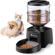 Automatische voerbak met LCD display 5.5kg capaciteit | Voederautomaat voor uw hond of kat met timer | Automatische voerdispenser ca. 25gr per portie | Pet feeder | Eenvoudig in te stellen | Ook werkzaam op batterijen