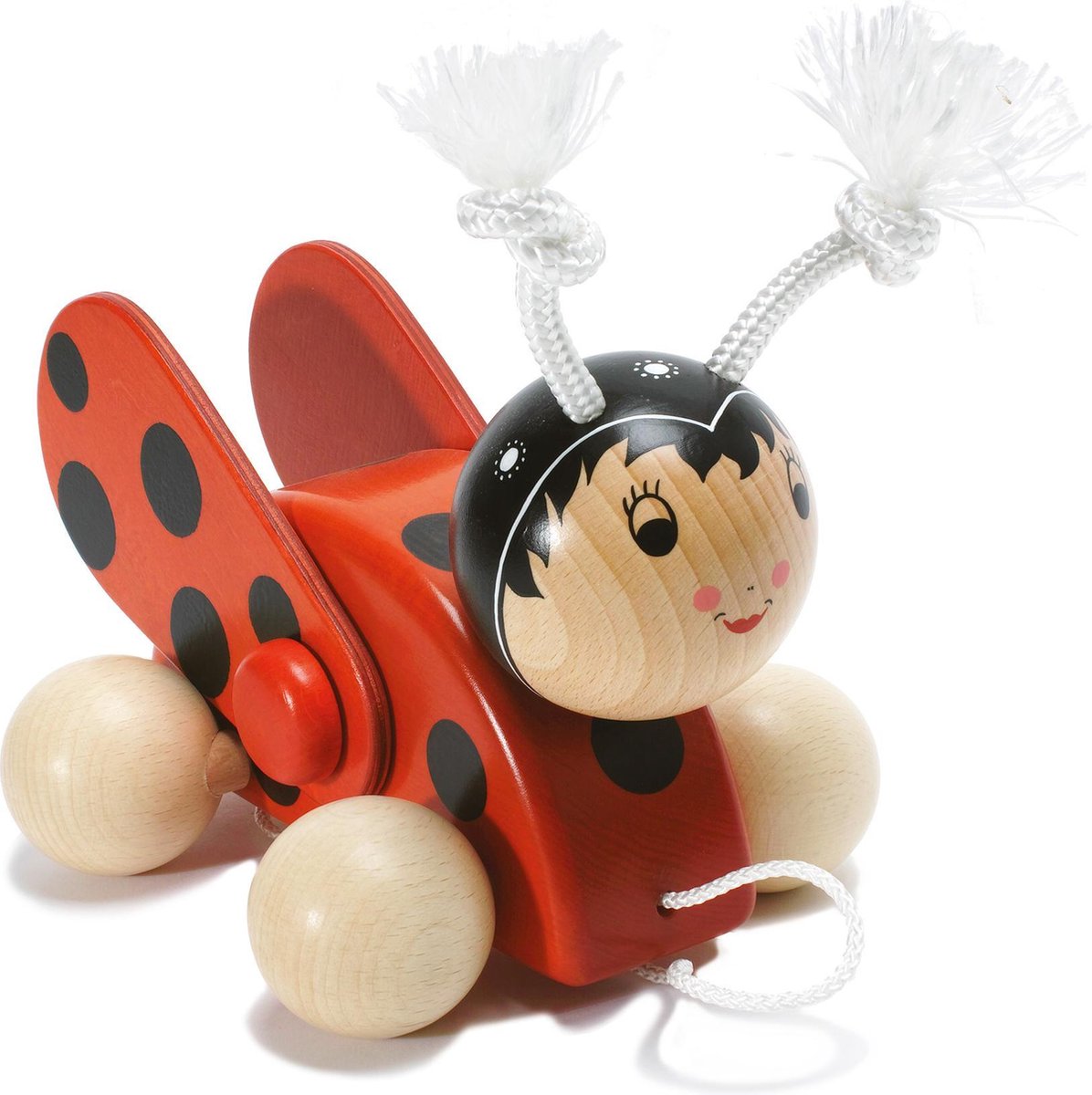 Trekfiguur Lieveheersbeestje Groot Hout