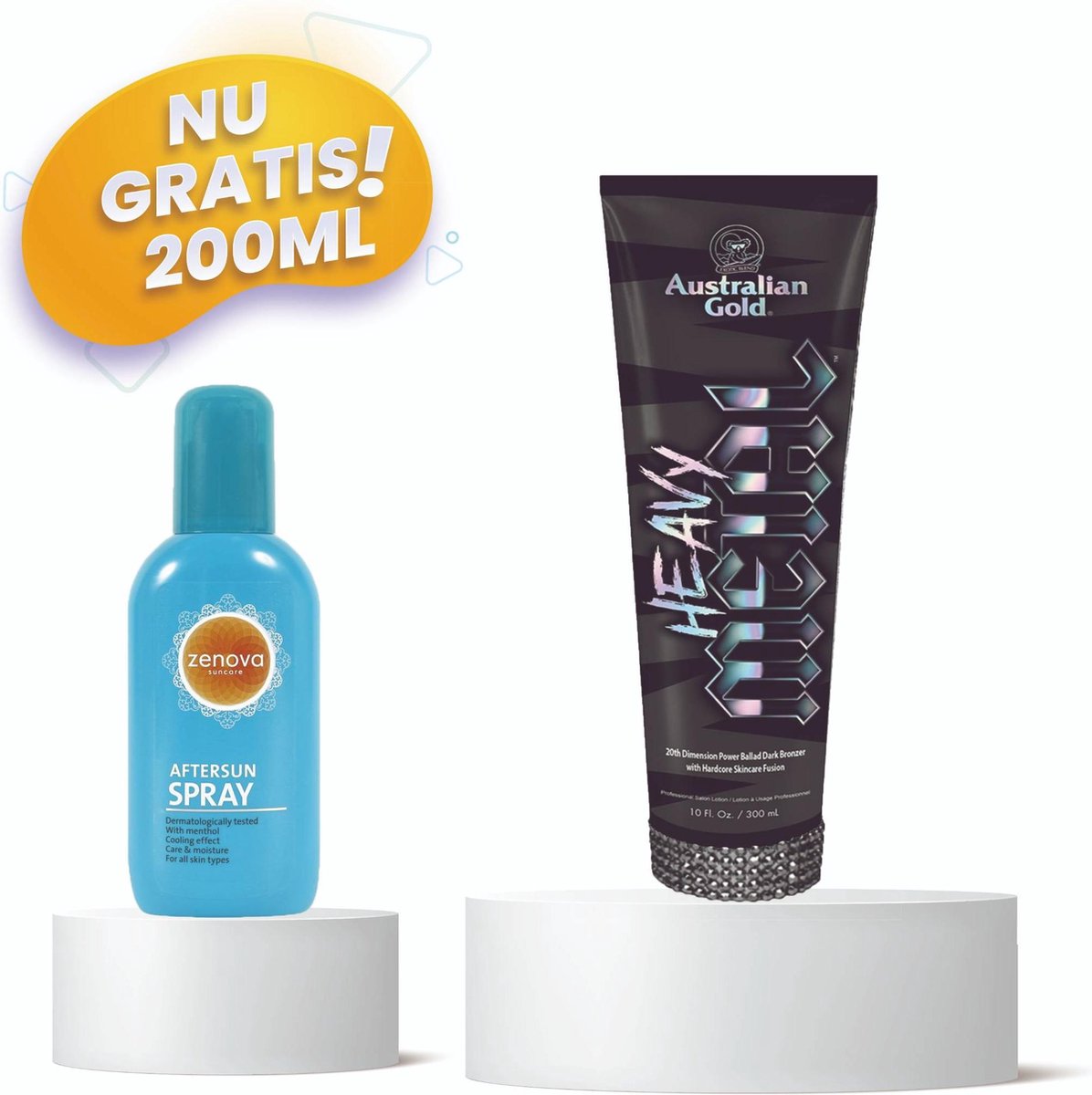 Australian Gold ® Heavy Metal - Zonnebank - Zonnebankcreme - Zonnebank creme - Bronzer - Gelaatsbruiner - 250 ML