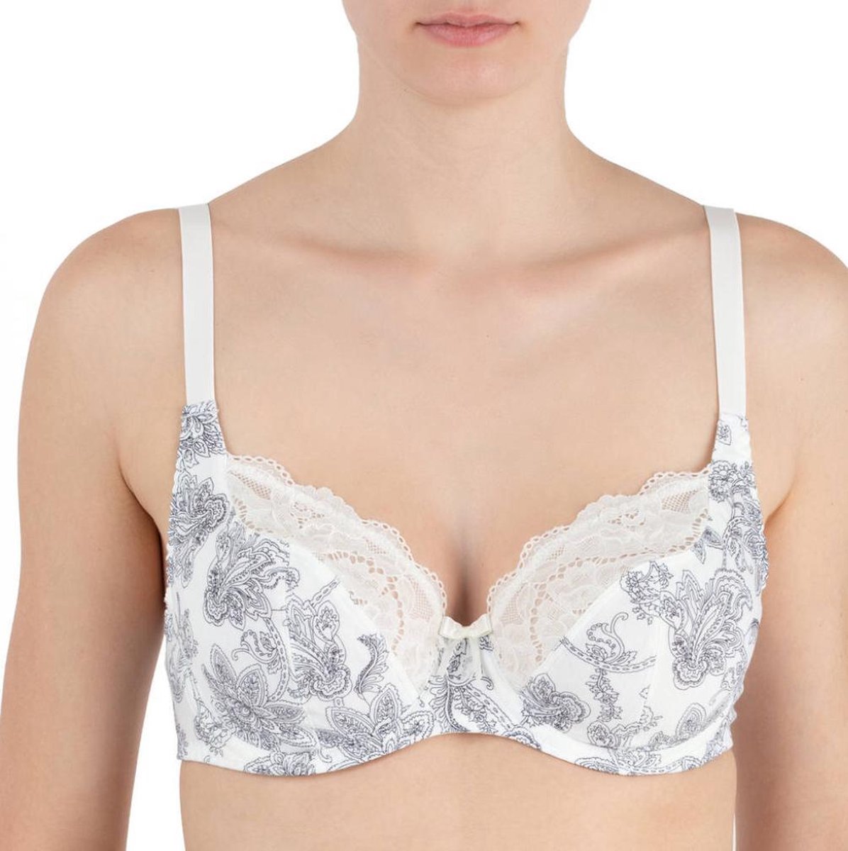 Antigel by Lise Charmel croquis nature niet voorgevormde beugel BH wit zwart 80/95F