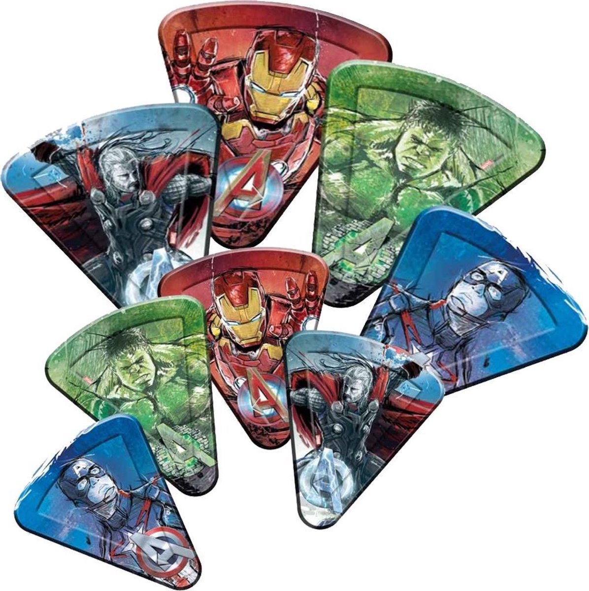 Procos Feestborden Pizza Avengers Junior 23 Cm Karton 8 Stuks
