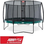 Trampoline BERG Elite Green 380 + Safety Net Deluxe