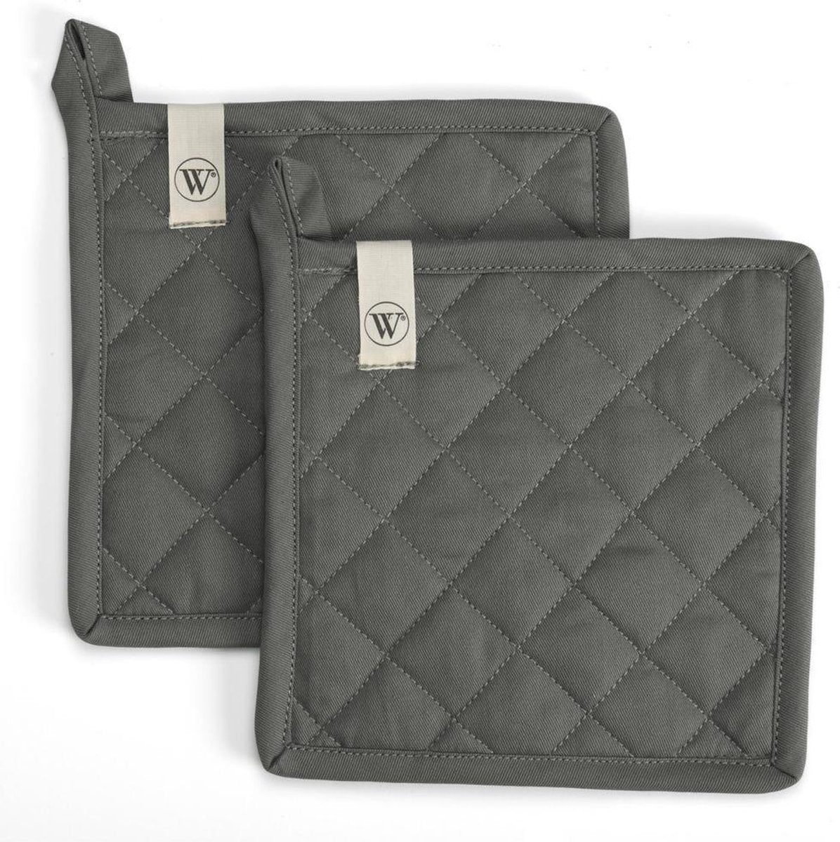 Walra Pannenlap Cook and Trial - 2x 20x20 - 100% Katoen - Off Black