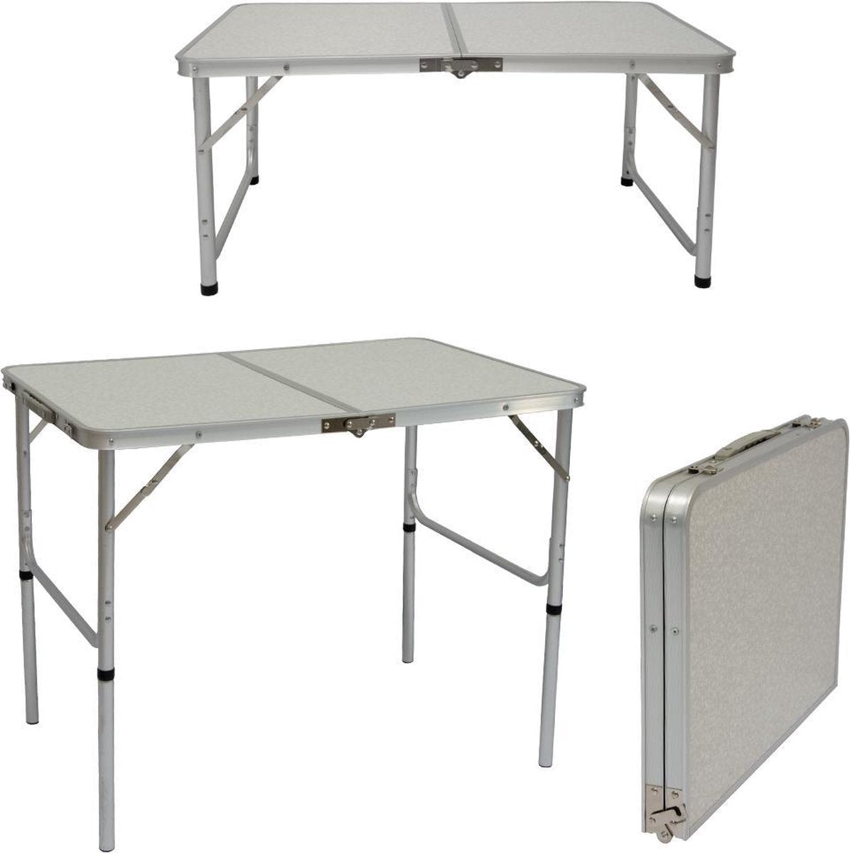 Campingtafel 90cm x60cm x60cm klaptafel koffer tafel klaptafel tuintafel balkontafel