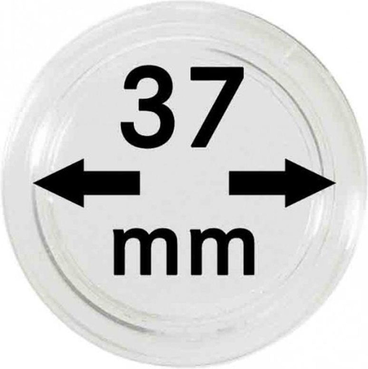 Lindner Hartberger muntcapsules Ø 37 mm (10x) voor penningen tokens capsules muntcapsule