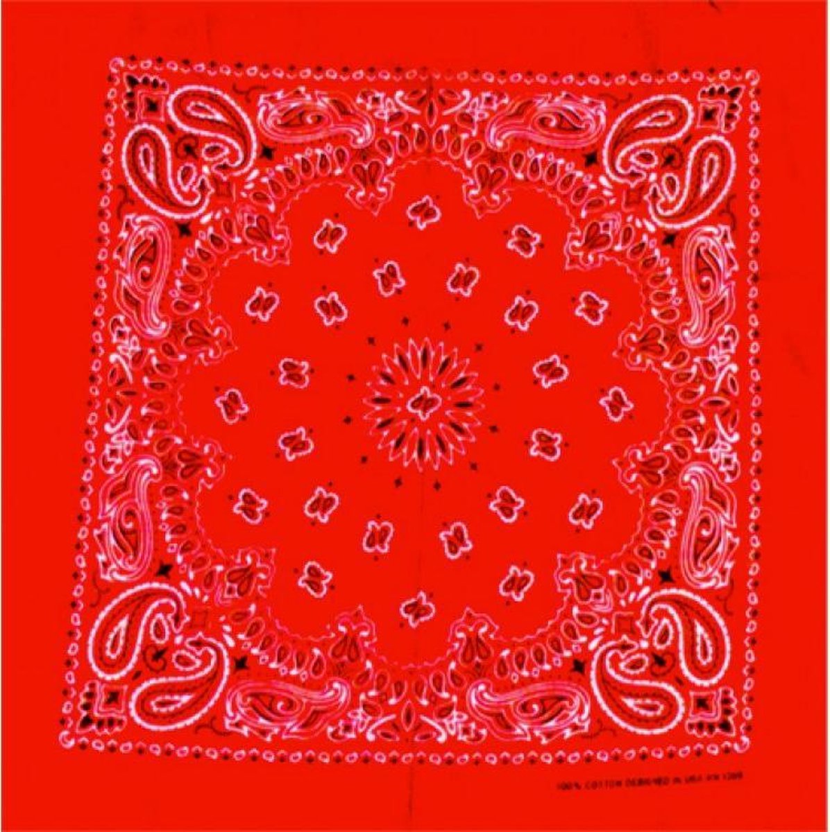 Bandana bloem rood