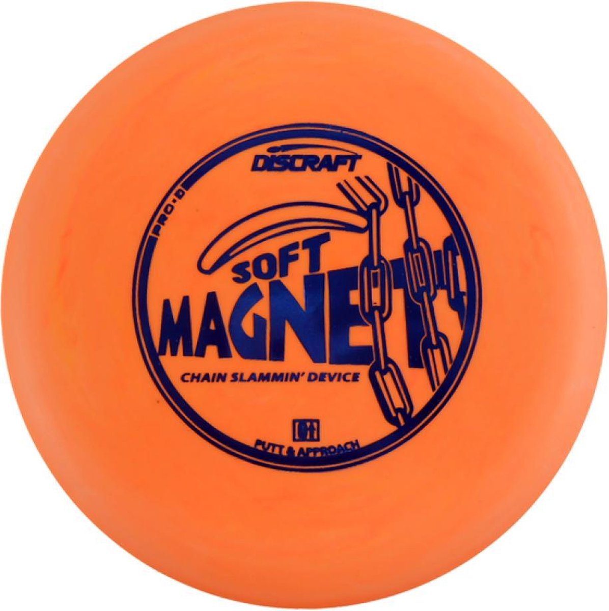 DISCRAFT DISCGOLF PUTTER SOFT MAGNET D LINE ORANJE