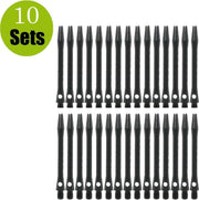 Aluminium Dart Shafts - Zwart - Medium - (10 Sets)