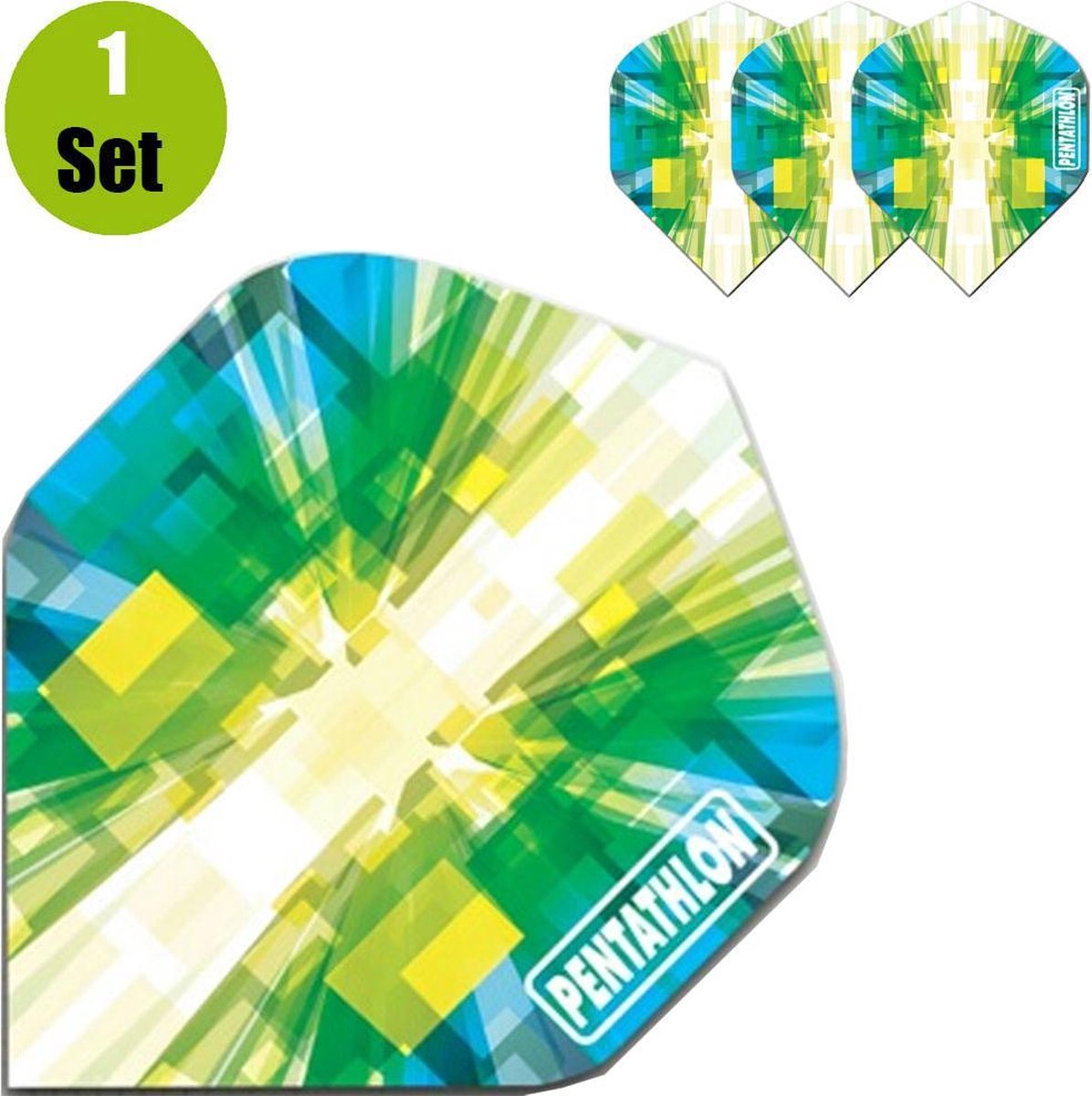 Pentathlon Vizion Burst Dartflights - Groen- ()