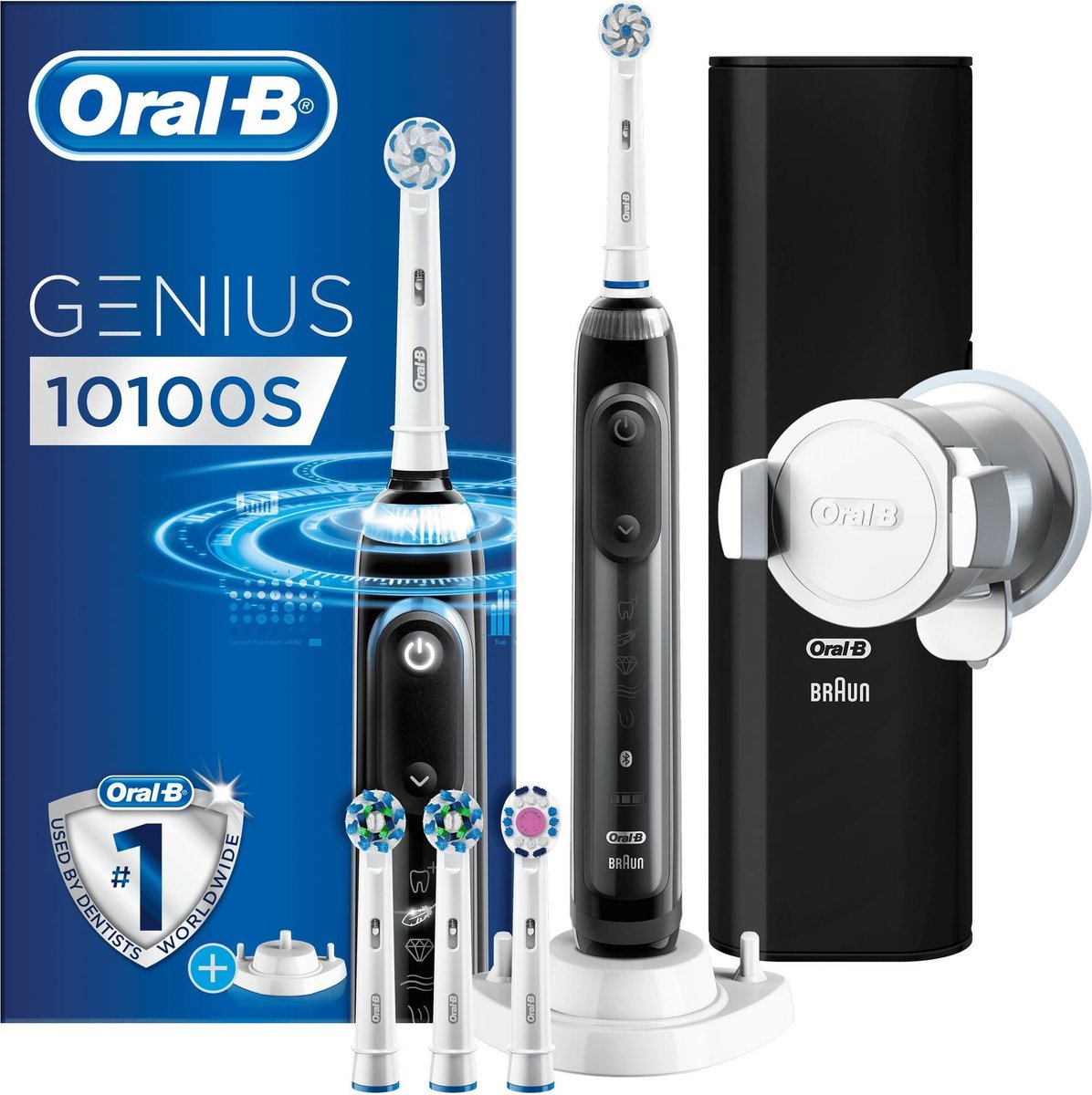 Oral-B Genius 10100S - Elektrische Tandenborstel - Zwart